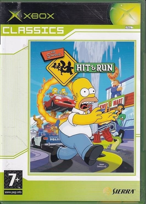 The Simpsons Hit and Run - Classics - XBOX (A Grade) (Genbrug)